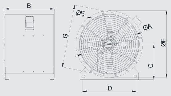 Axial Smoke Exhaust Fan