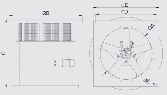 Roof Type Axial Fans