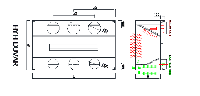 Duvar Tipi Çift Cidarlı Davlumbaz