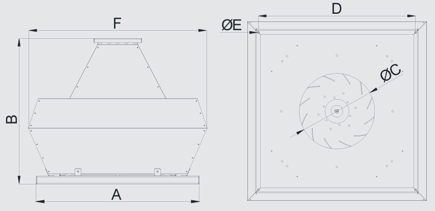 Vertical Throw Roof Type Fans