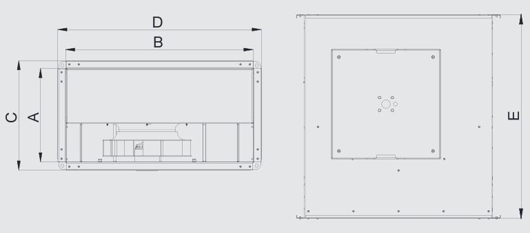 Dikdörtgen Kanal Tipi Fan