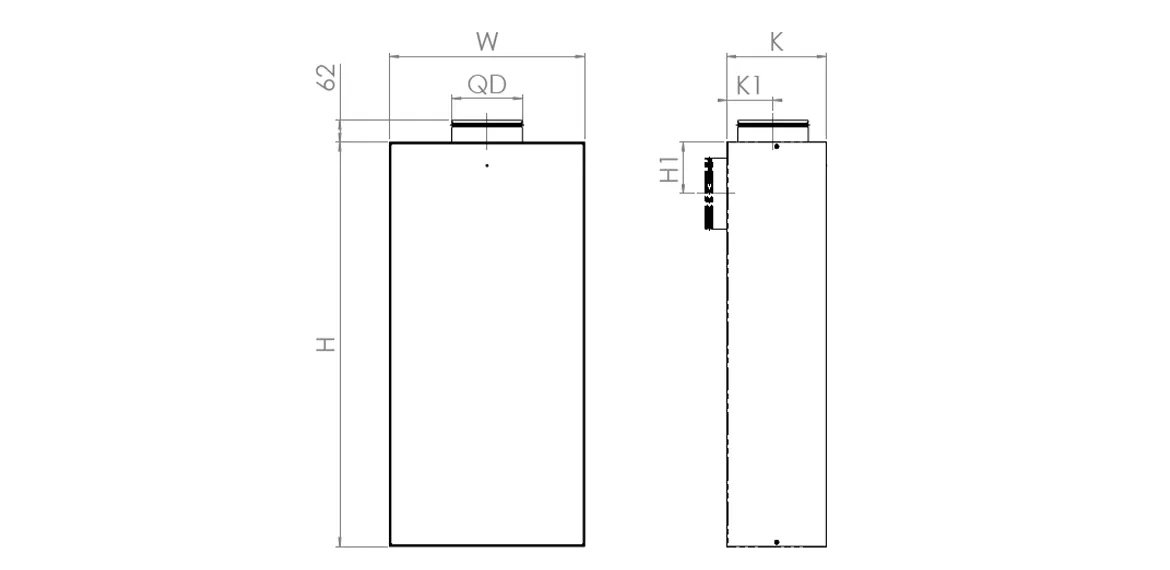 Duvar Tipi Deplasmanlı Difüzör Detay