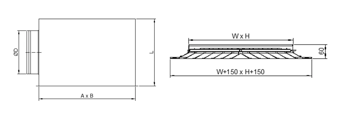 Square Ceiling Diffuser