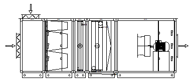 Single Fan Mixed Air Handling Unit