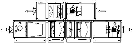 Run Around Type Air Handling Unit