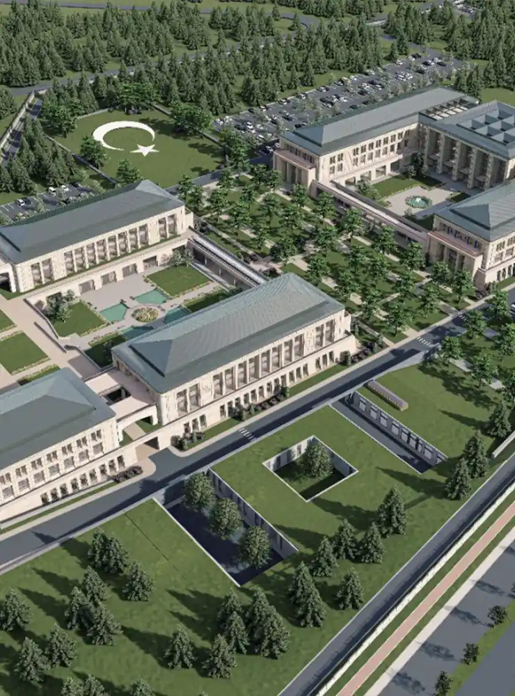 TRNC Presidency and Republican Assembly, National Garden and National Mosque Complex